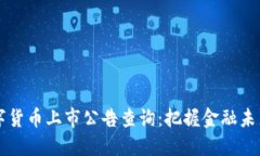 中国数字货币上市公告查询：把握金融